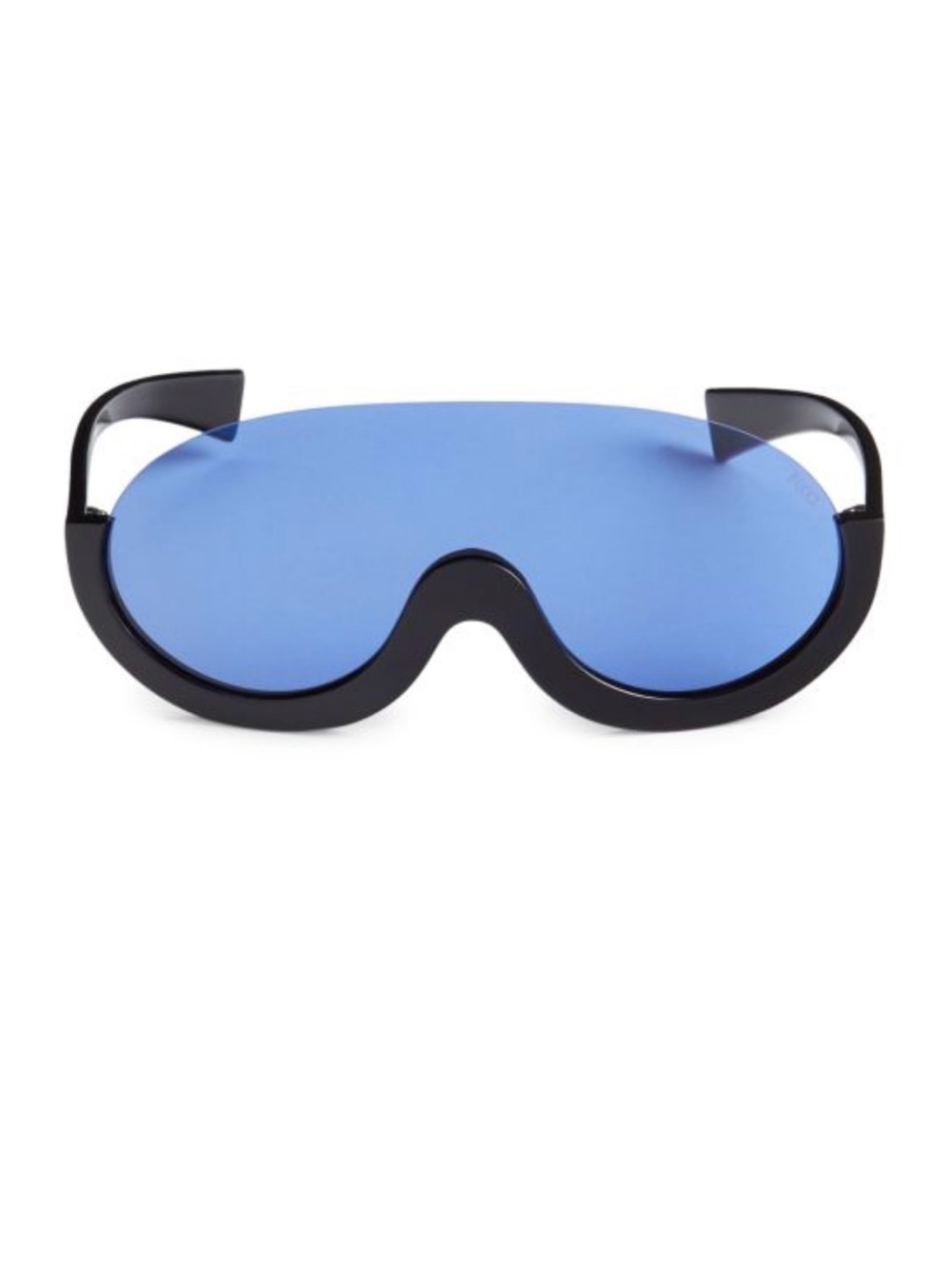 Emilio Pucci Futuristic Shield  Striking Blue Oversized Sunglasses